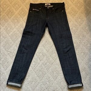 BRAND NEW! Naked & Famous Super Guy Dark Indigo Stretch Selvedge Jeans